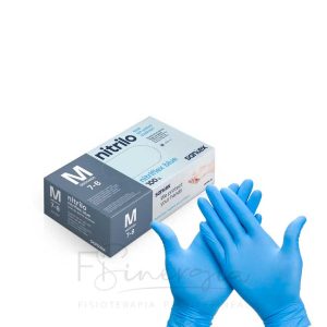 Santex - Guantes nitrilo azul talla M